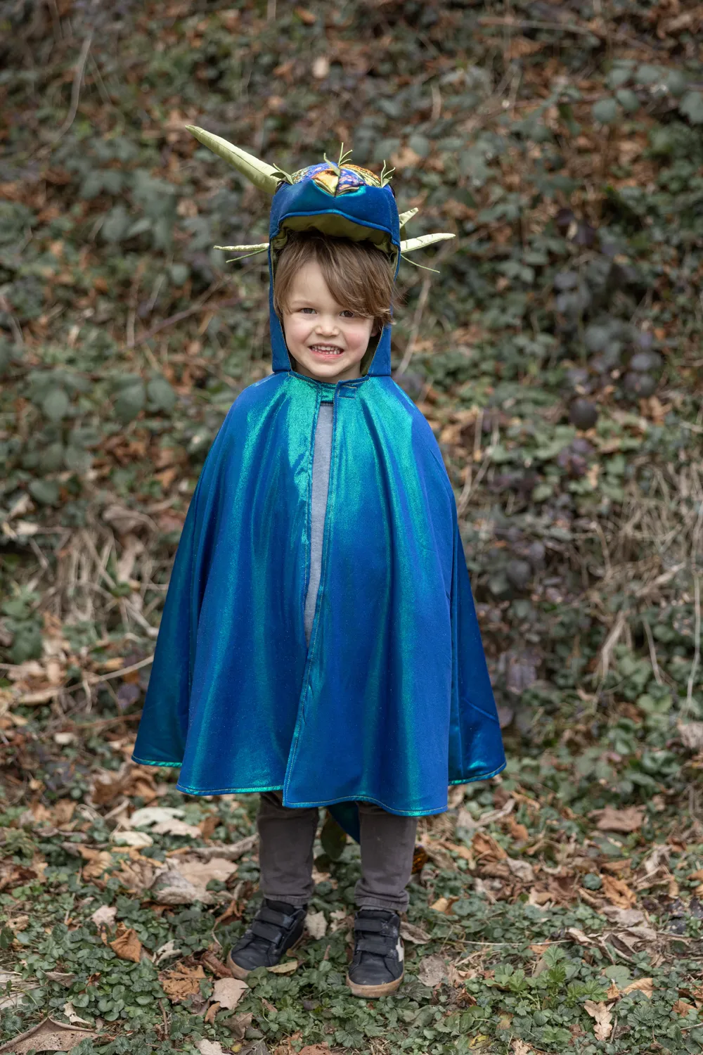 Great Pretenders Metallic Dragon mantello drago bambina