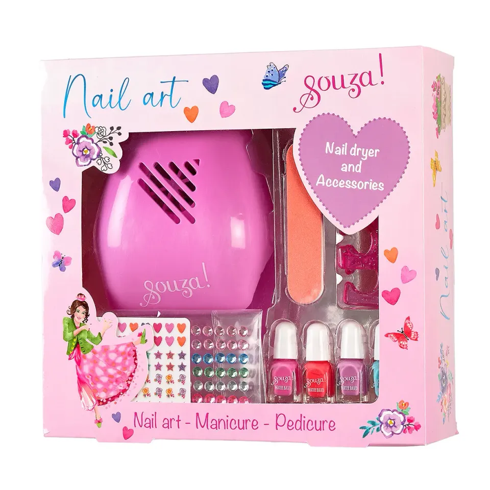 Souza! Nail Polish Set smalti bambina 4 colori con asciugaunghie