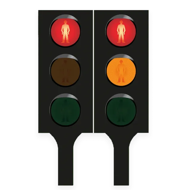PRETEND TO BEE Traffic Light Toy Signs segnali semaforo 2 pezzi