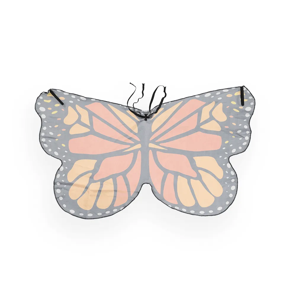 PRETEND TO BEE Butterfly Wings Cape ali farfalla satin