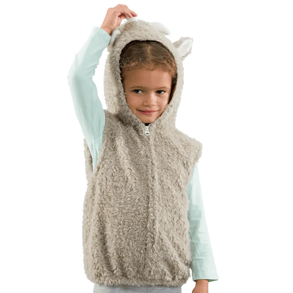 PRETEND TO BEE Goat Costume Top costume capretta pile zip