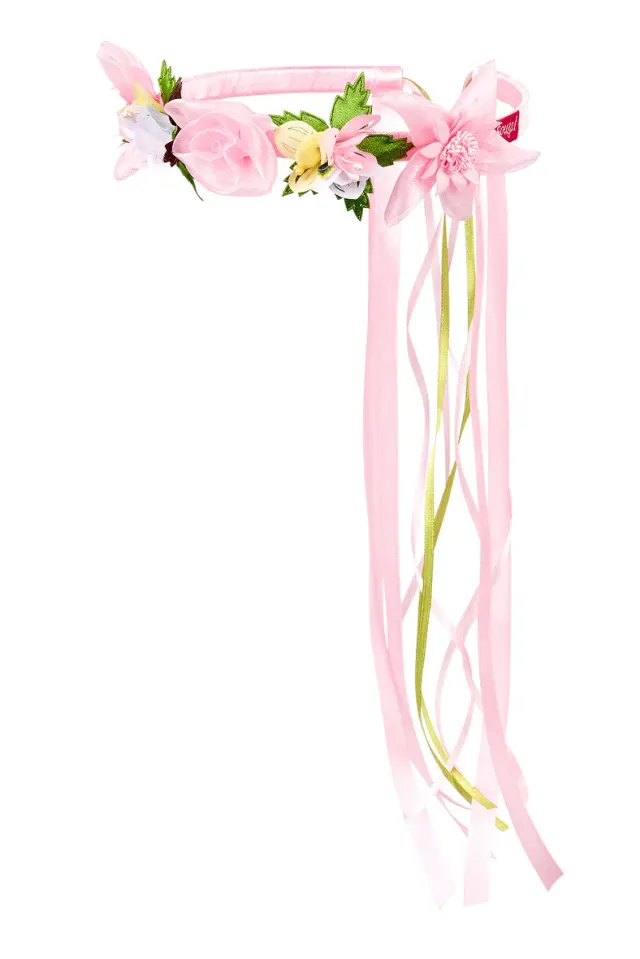 Souza Maud corona nastri rosa bambina