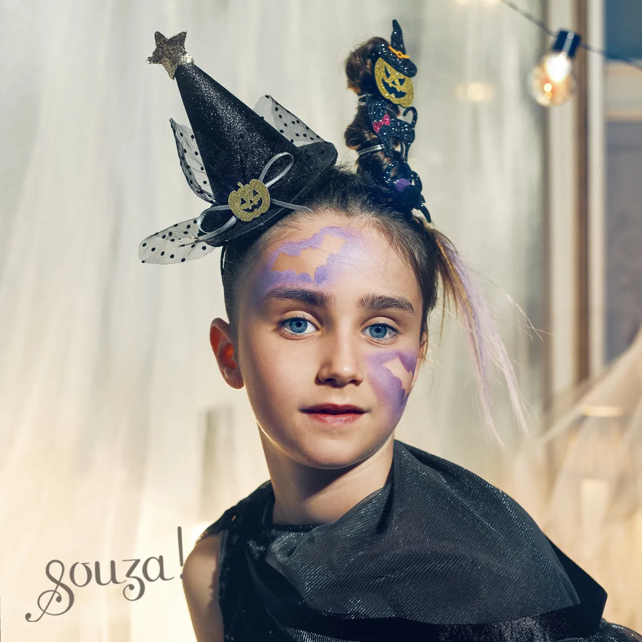 Souza! Mathilde mantello strega nero bambina