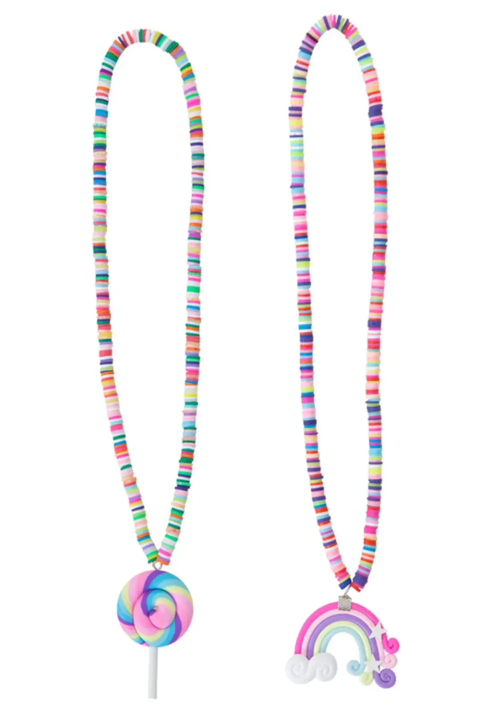 Great Pretenders Rainbow Lolly Necklace collane arcobaleno 2 pezzi