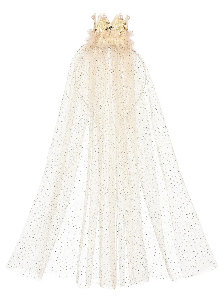 Souza! Chava tiara corona bambina oro leggera