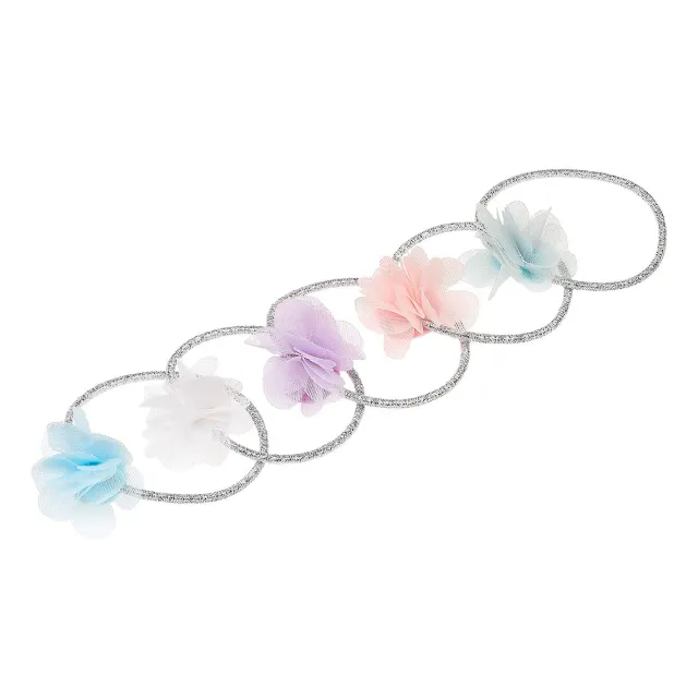 Souza! Evita Flower elastici per capelli 5 pezzi pastello