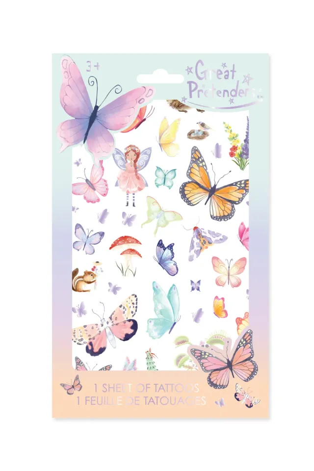 Great Pretenders Float Like a Butterfly tatuaggi temporanei