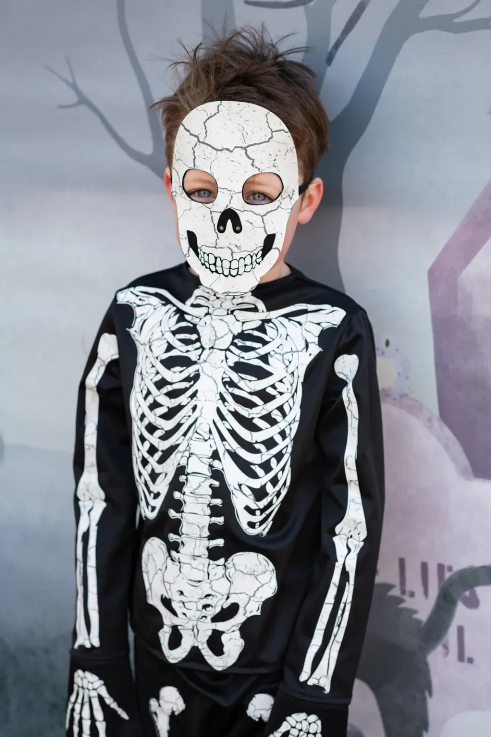 Great Pretenders Glow in the Dark costume scheletro 3 pezzi