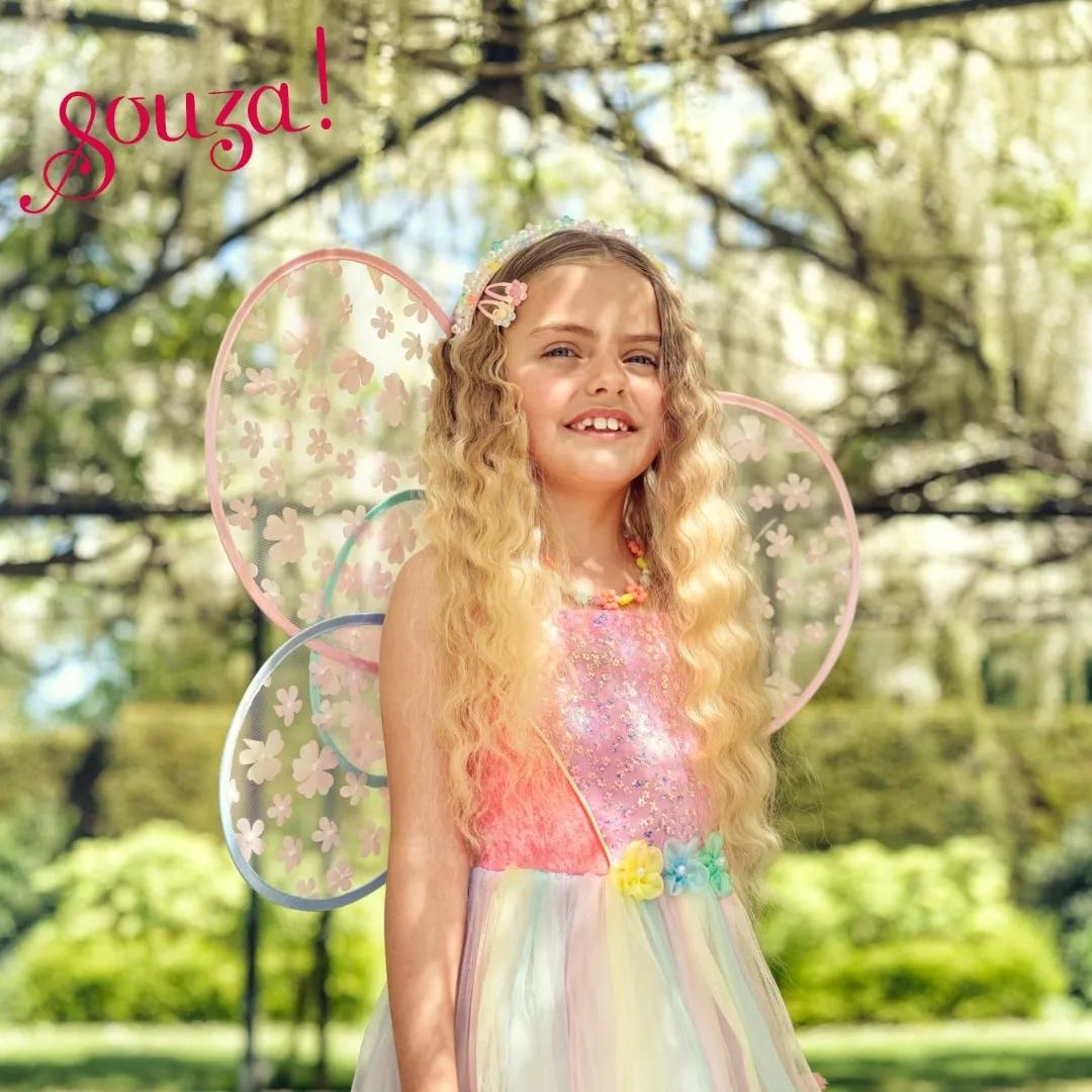 Souza! Flora Fairy Dress with Wings costume con ali