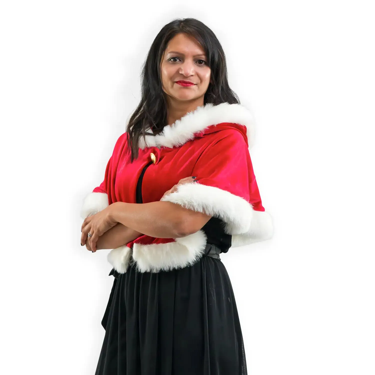 PRETEND TO BEE Mrs Claus mantello Natale adulto