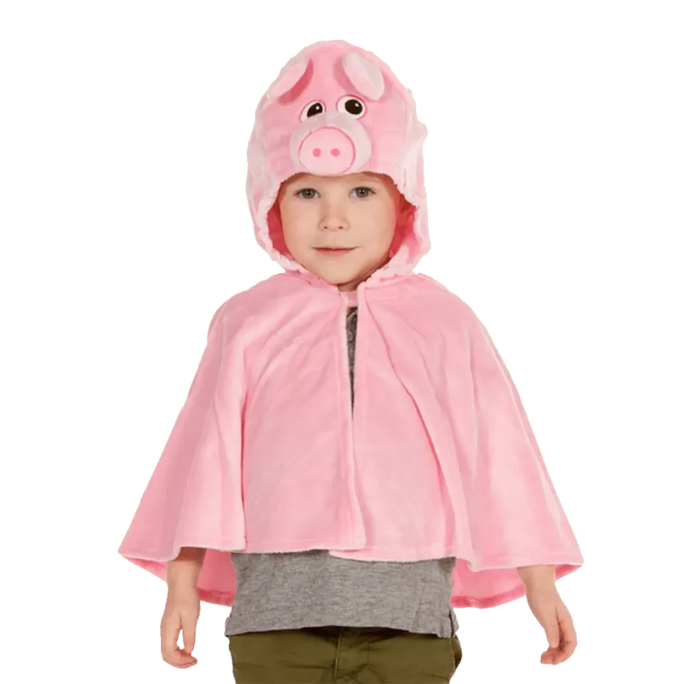 Pretend to Bee Mantello Maiale Rosa con Cappuccio e Muso