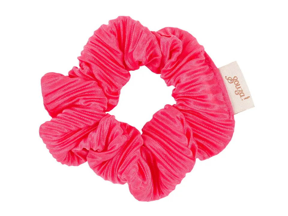 Souza Clairy scrunchie capelli fucsia morbido