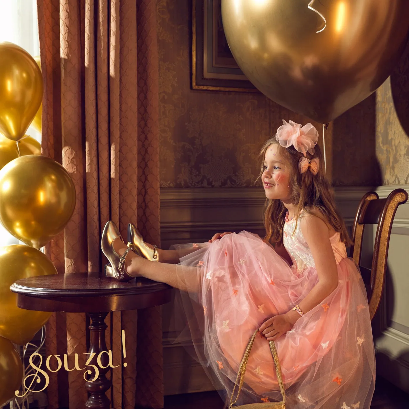 Souza! Elise Butterfly vestito farfalla rosa bambina