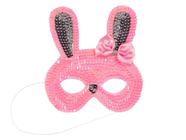 Souza Rabbit maschera coniglio rosa travestimento