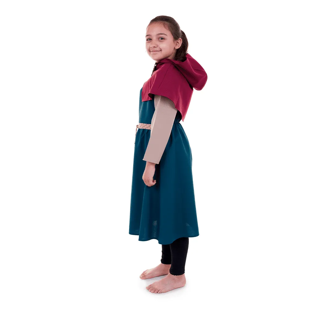 Pretend to Bee Viking Girl costume bambina mantello bordeaux