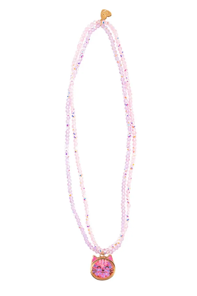 Great Pretenders Konfetti Kitty collana bambina gatto rosa