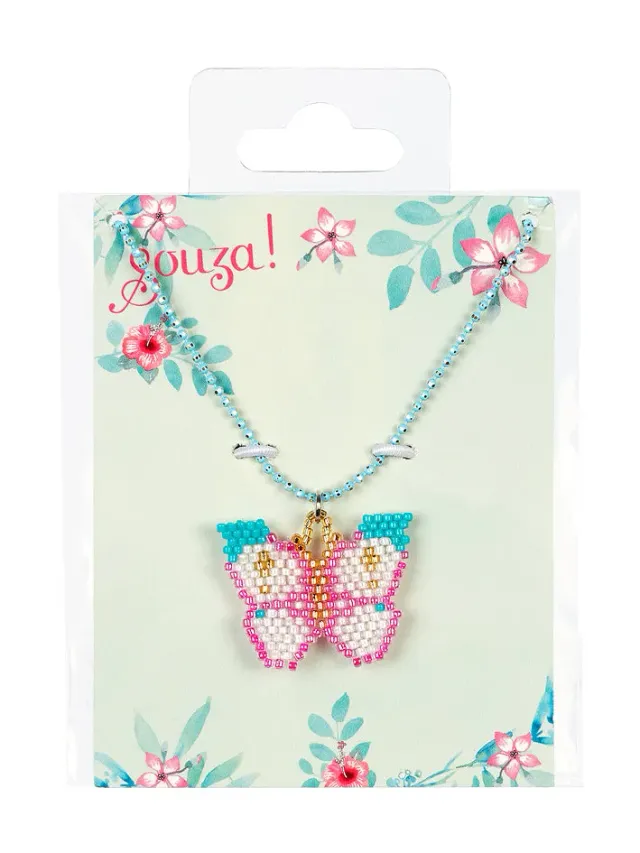 Souza Butterfly collana bambina farfalla rosa