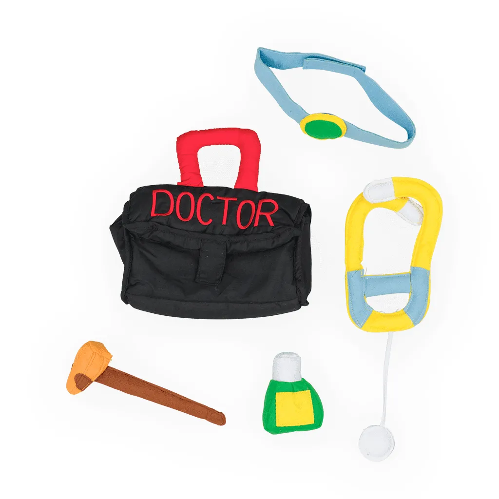 Pretend to Bee Doctor Accessories set dottore imbottito