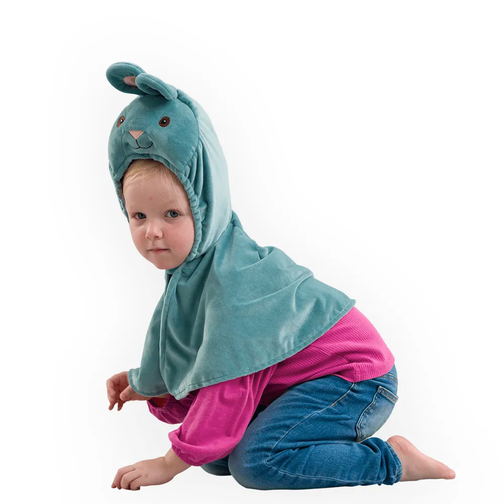 Pretend to Bee Bunny mantello coniglio azzurro
