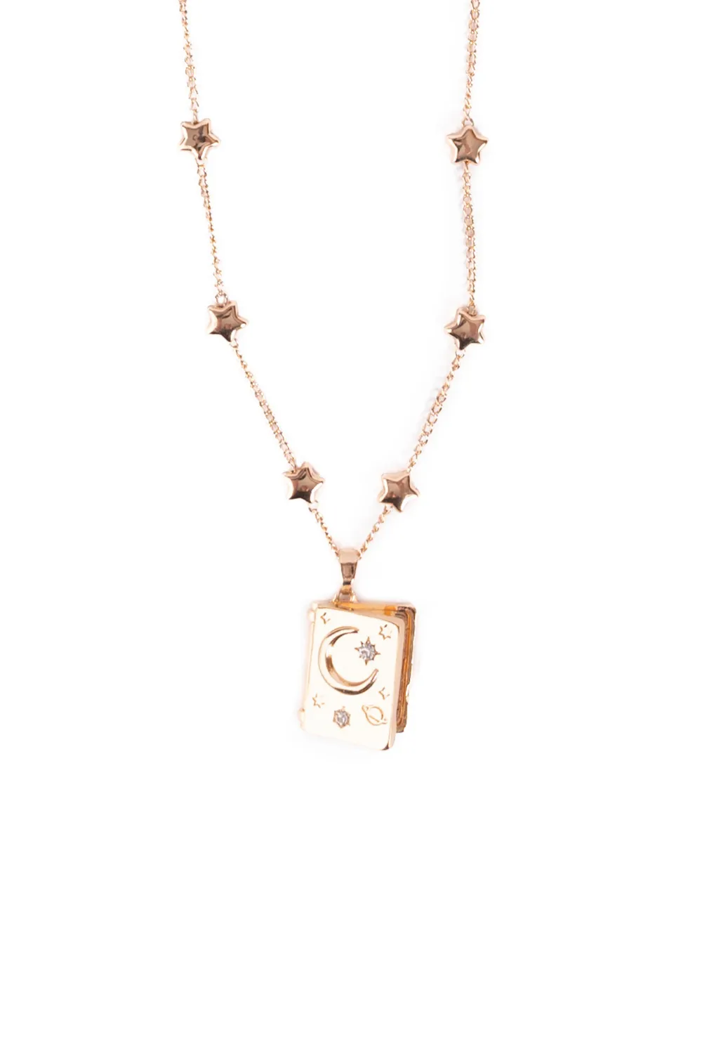 Great Pretenders It Must Be in the Stars Locket collana bimba oro