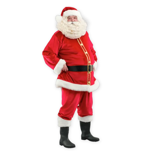 PRETEND TO BEE Adult Santa Claus costume Babbo Natale adulto 4 pezzi