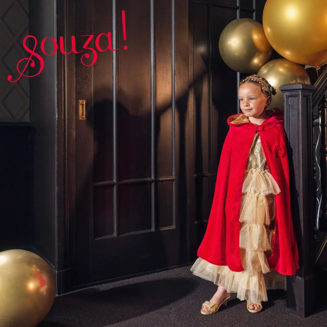 Souza! Princess Red Riding Hood mantello reversibile oro rosso