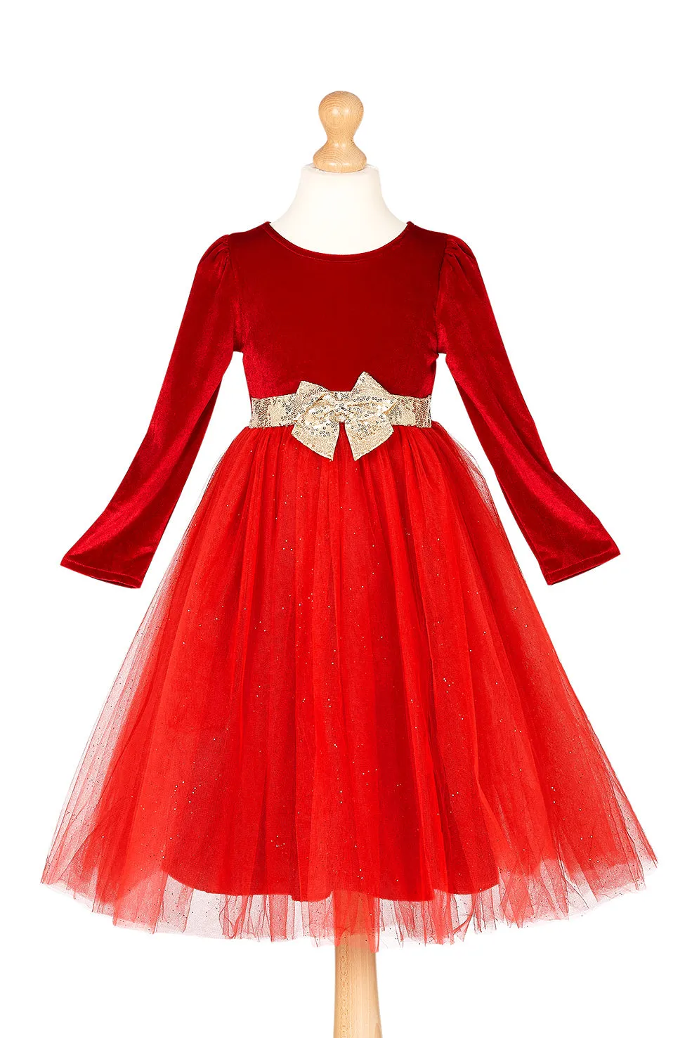 Souza Amarilla vestito festa rosso bambina