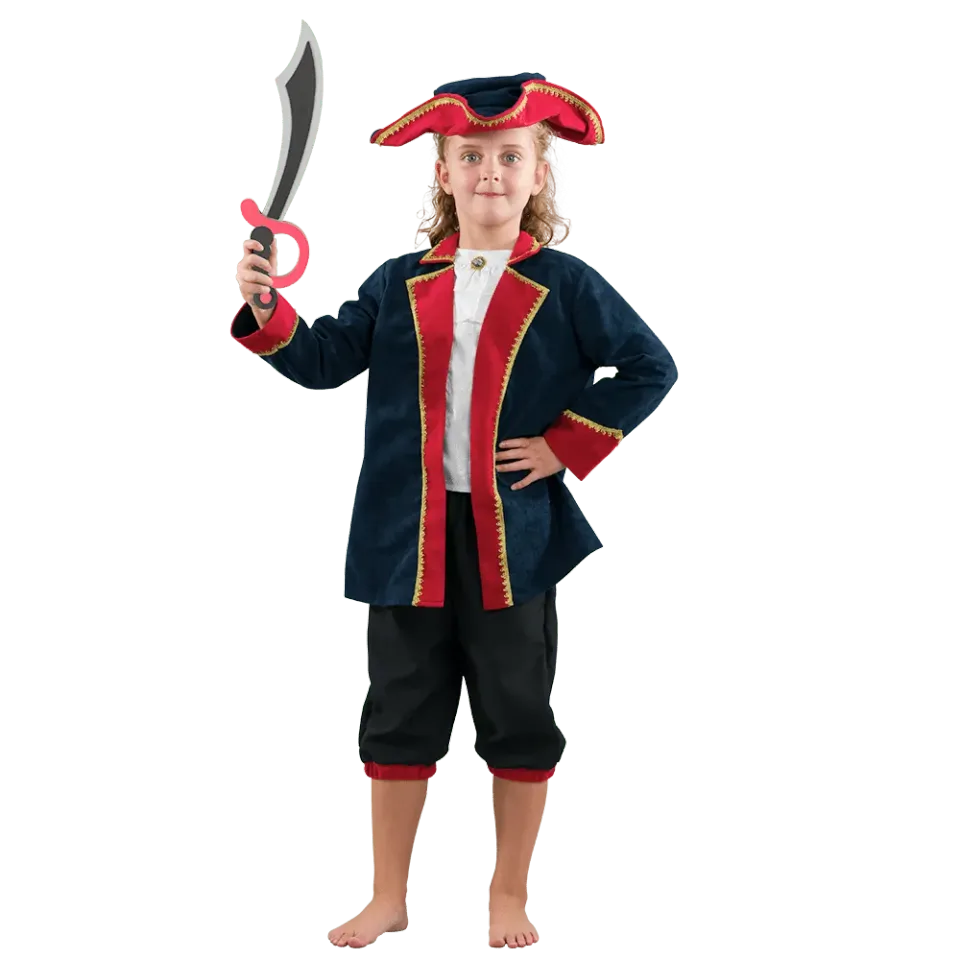 PRETEND TO BEE Pirate Captain costume pirata bambino con cappello