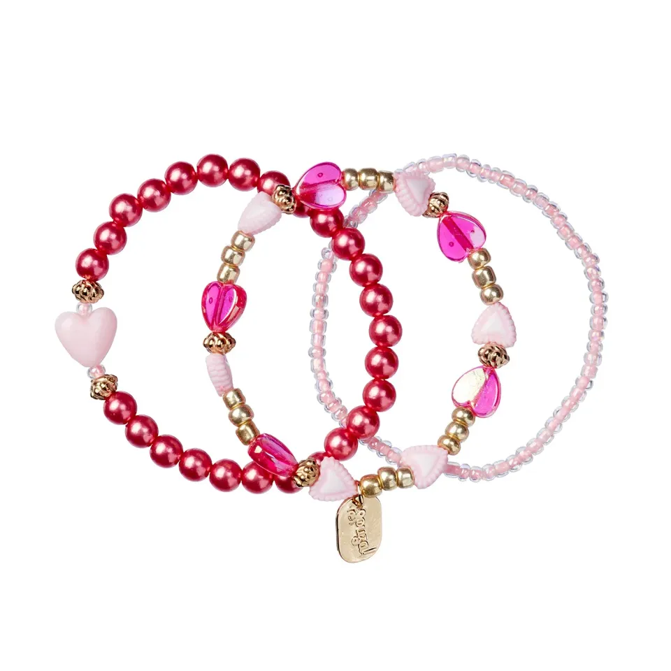 Souza! Tara Heart braccialetti rosa 1 set