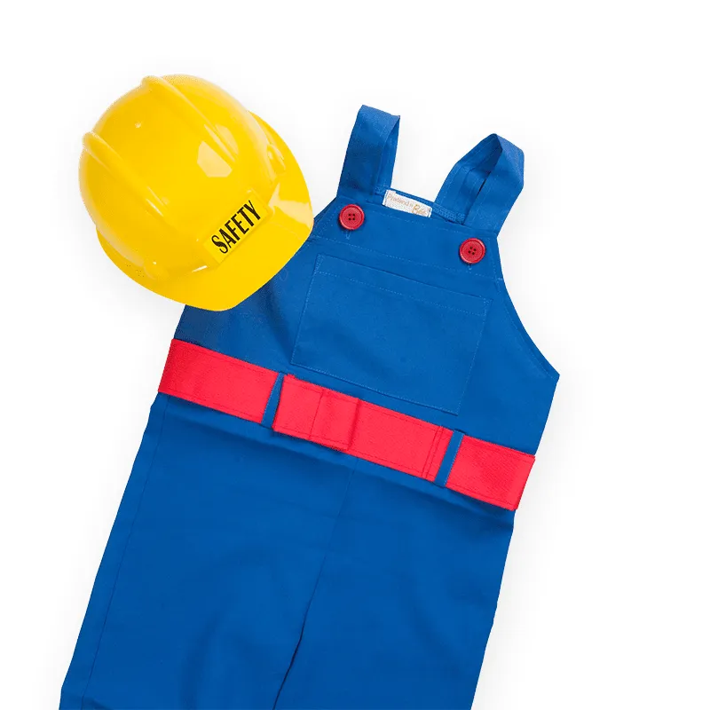 PRETEND TO BEE Builder costume muratore con casco Safety