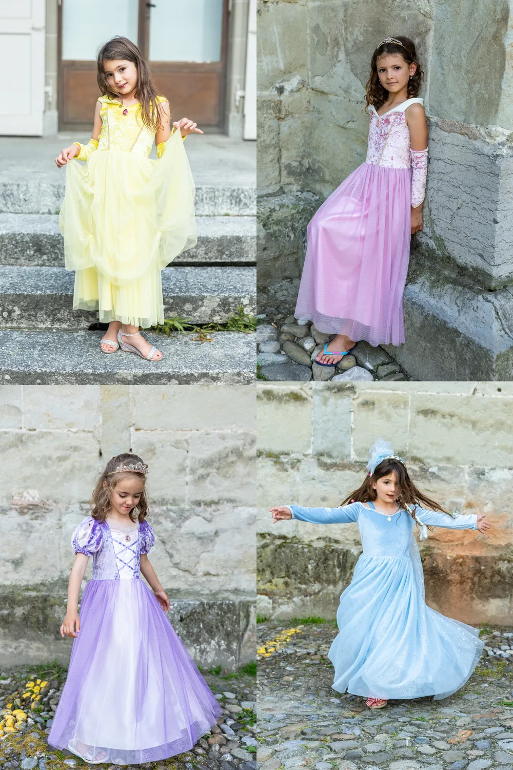 Great Pretenders Princess Gowns set 4 vestiti principessa lavabile