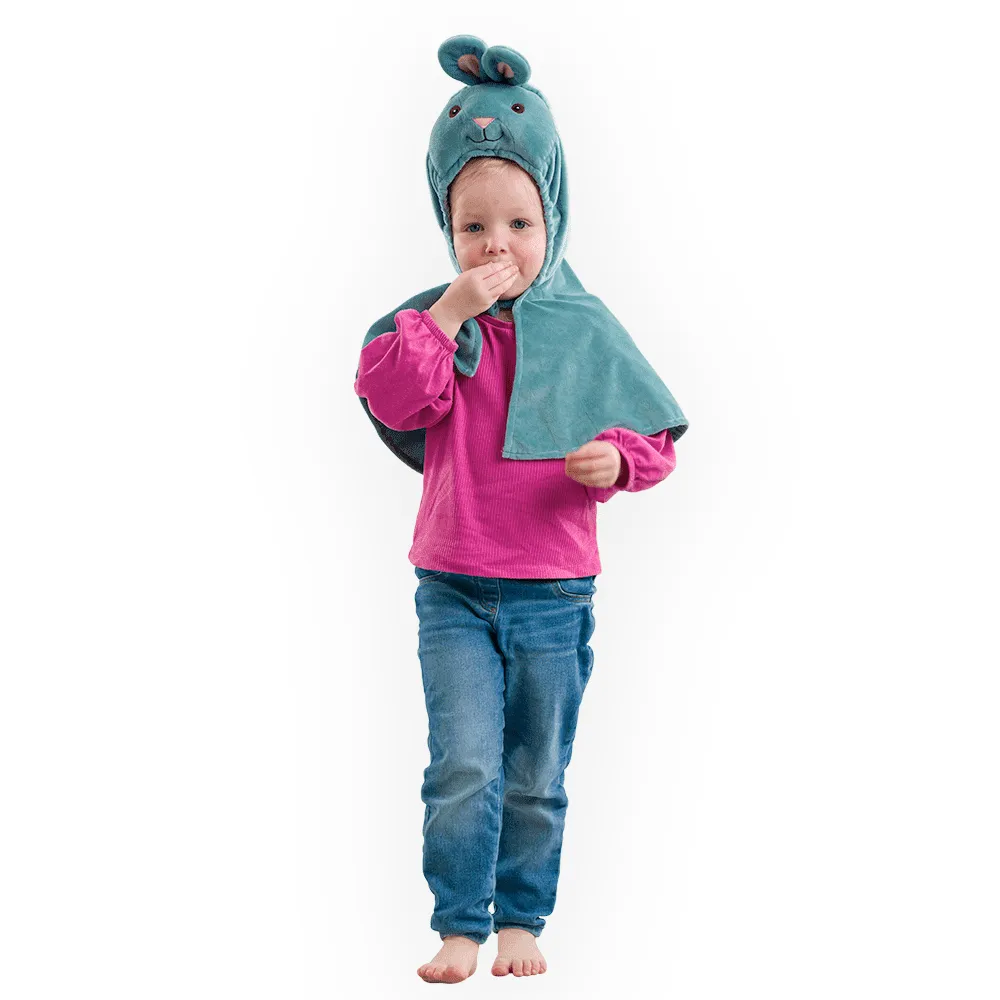 Pretend to Bee Bunny mantello coniglio azzurro