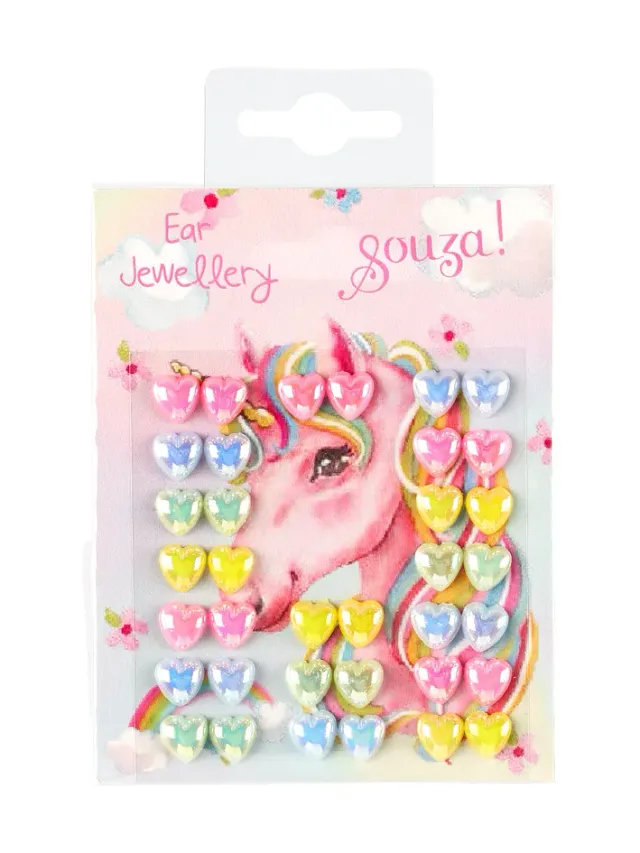 Souza! Unicorn Orecchini Adesivi Multicolore Senza Foro