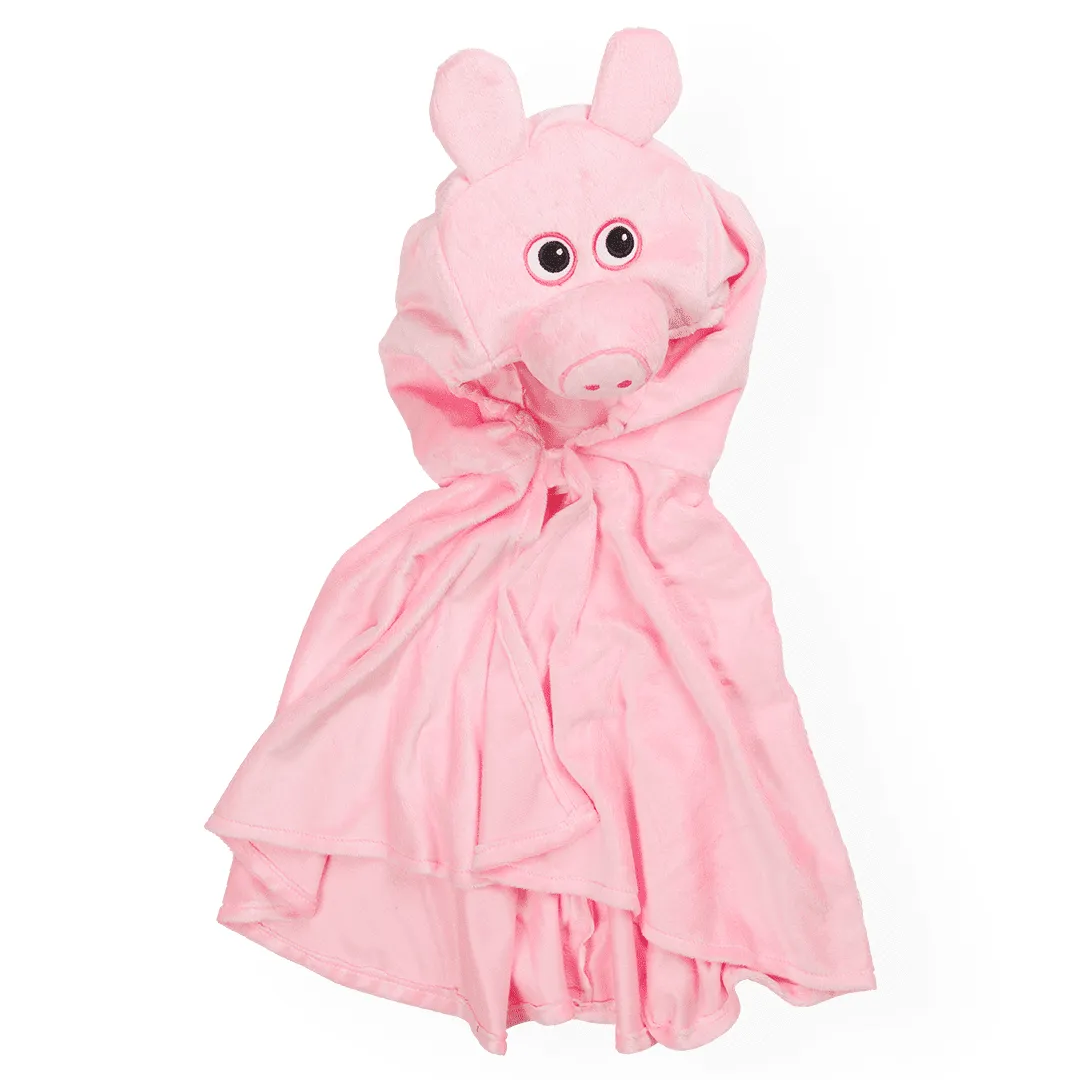 Pretend to Bee Mantello Maiale Rosa con Cappuccio e Muso