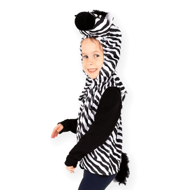 Pretend to Bee Zebra felpa costume bambino con coda