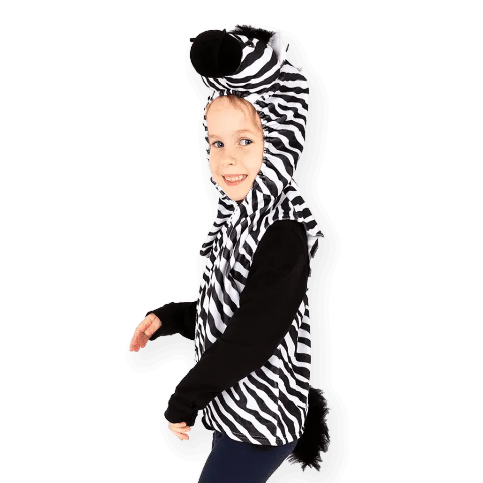 Pretend to Bee Zebra felpa costume bambino con coda