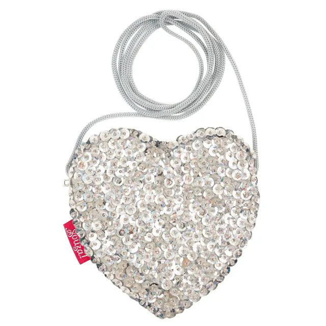 Souza Emma borsetta cuore argento paillettes