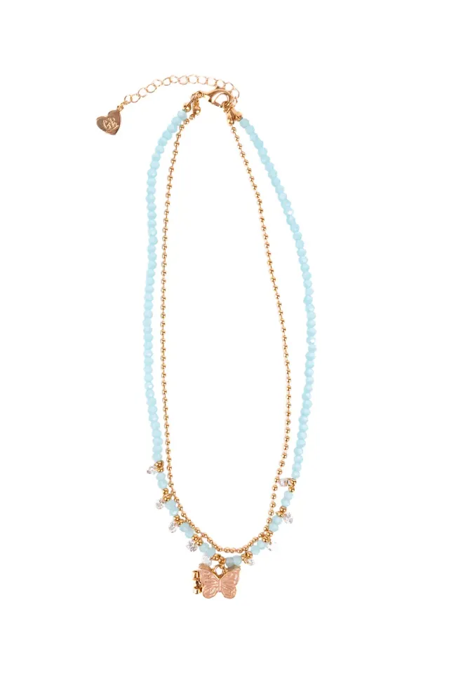 Great Pretenders Boutique Boho Butterfly collana doppia
