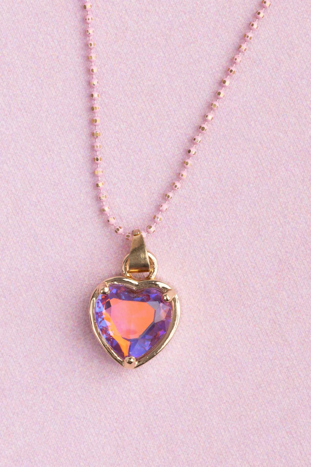 Great Pretenders Boutique Chic collana cuore lilla