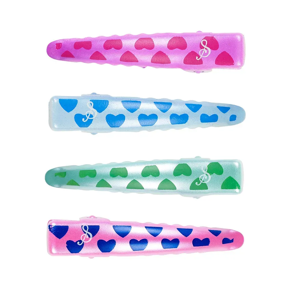 Souza Jolie mollette capelli bambina cuori 4 pezzi