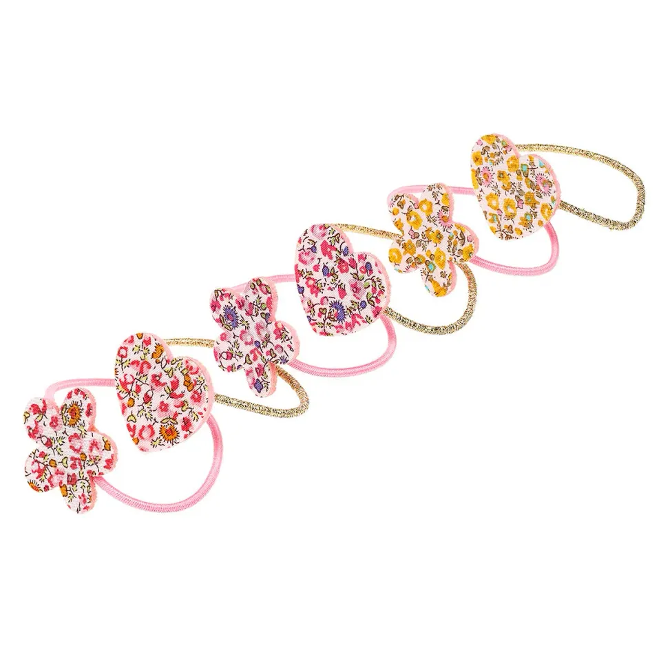 Souza! Jaelynn Flowers elastici capelli rosa 6 pezzi