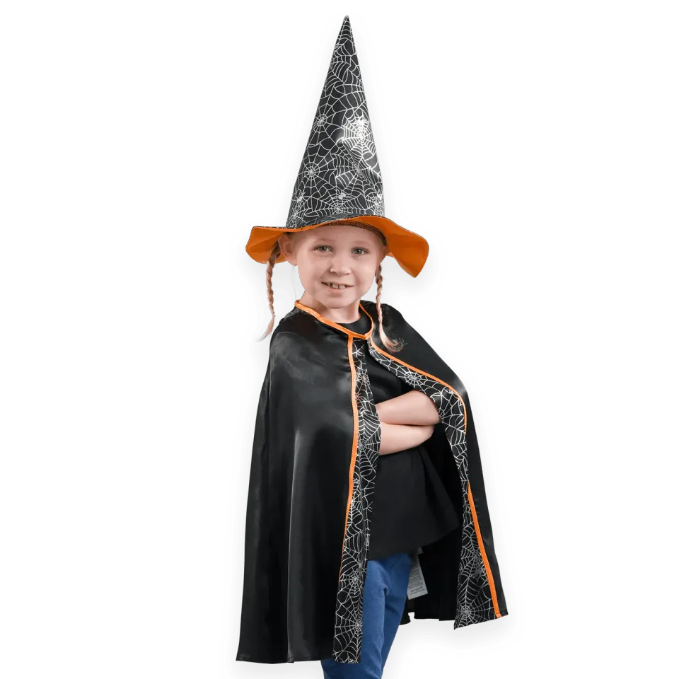Pretend to Bee Witch costume strega bambina con cappello 3-7