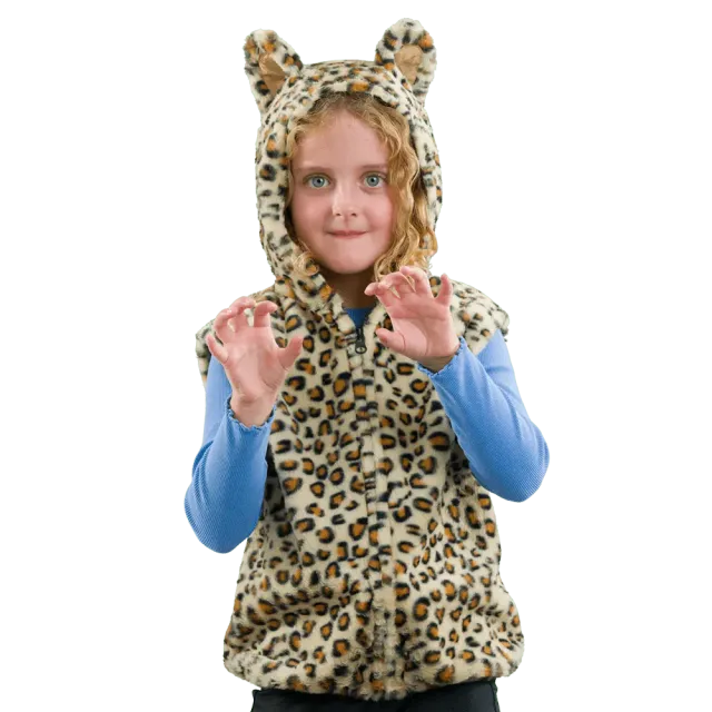 Pretend to Bee costume leopardo bambino felpa 3-7 anni
