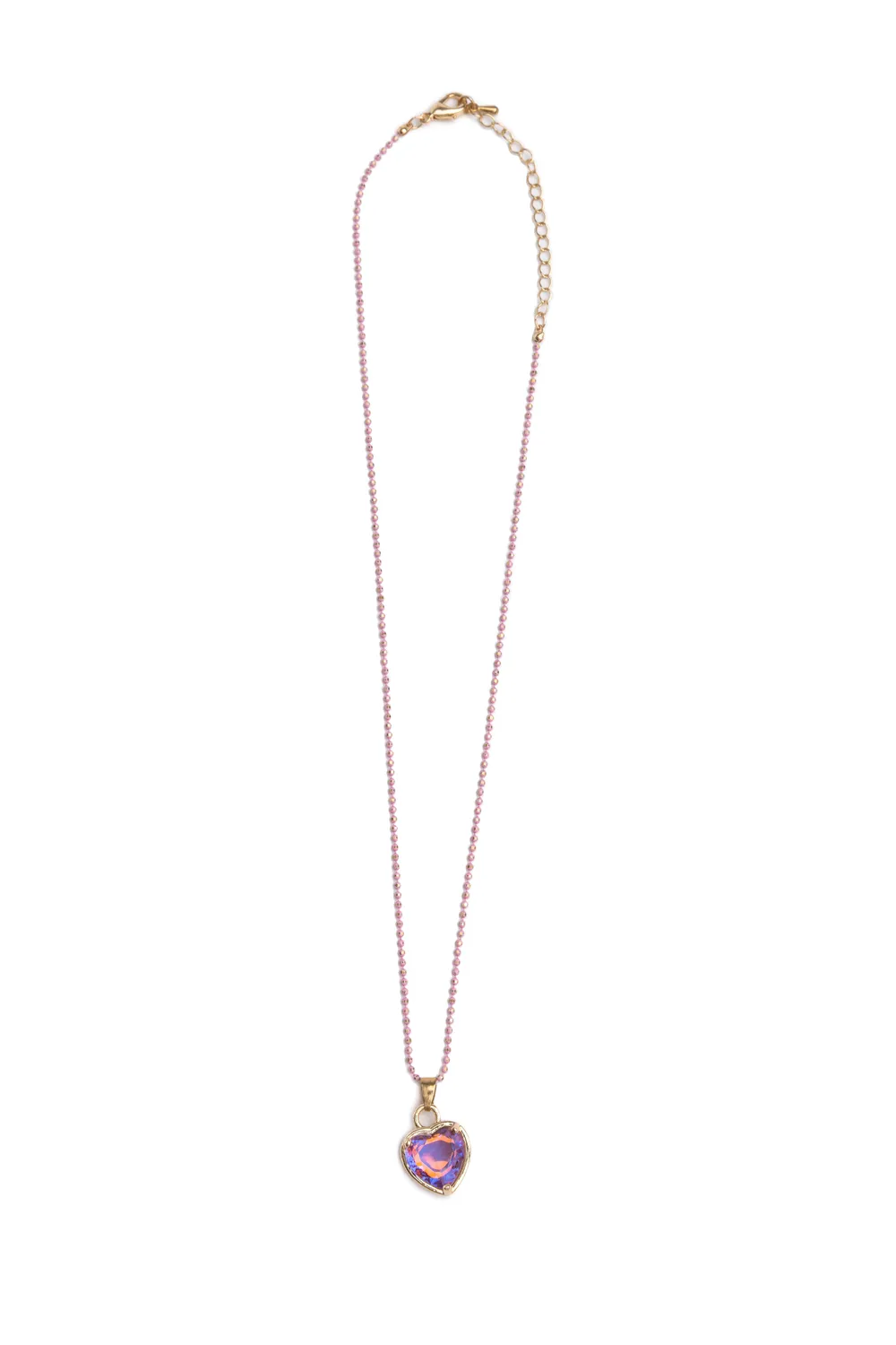 Great Pretenders Boutique Chic collana cuore lilla