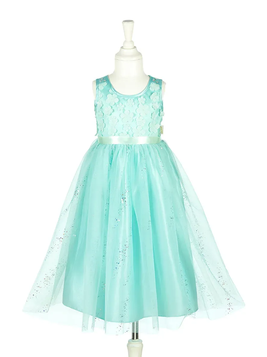 Souza! Florine vestito principessa blu verde