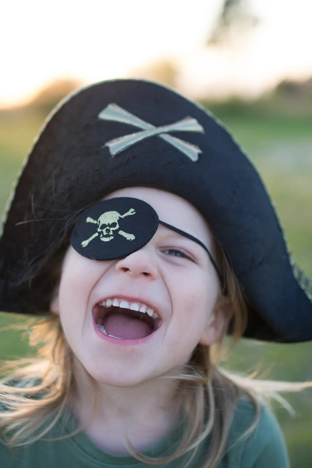 Great Pretenders Captain Hook cappello pirata nero teschio
