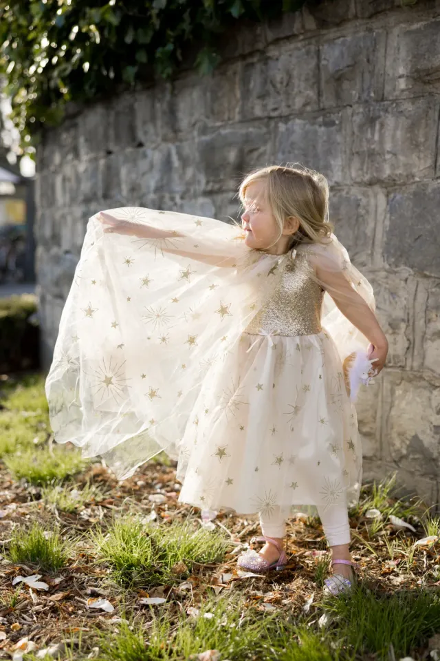 Great Pretenders Glam Party Gold Cape mantello