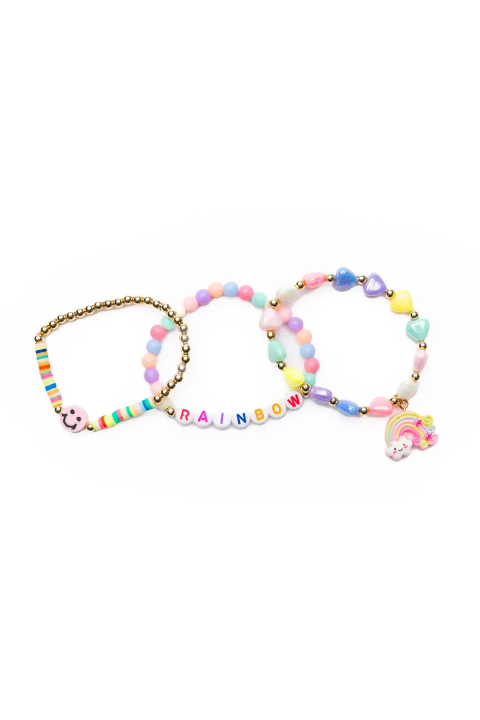 Great Pretenders Rainbow Smiles set bracciali bambina