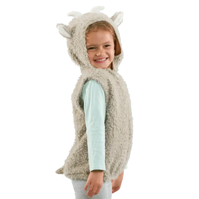 PRETEND TO BEE Goat Costume Top costume capretta pile zip