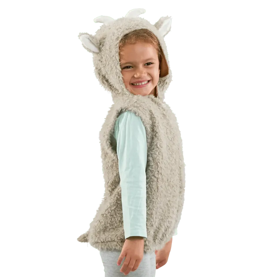 PRETEND TO BEE Goat Costume Top costume capretta pile zip